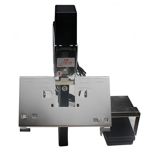 Elektrischer Sattelhefter – Automatischer 106 Pedalhefter mit einstellbarer Dicke (bis zu 100 mm), 1–9 Intensitätsstufen, bindet 2–30 Blatt, ideal für Büro und schwere Buchbindung von FIRETIDE