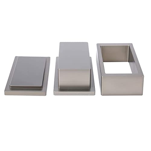 Kolophonium-Vorpressform, 5,1 x 10,2 cm, rechteckig, reines Aluminium, Vorpressplatte für selbstgemachte lösungsmittelfreie Extraktion von FIRETIDE