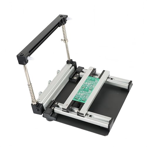 Manueller PCB-Schablonendrucker, kleiner Siebdruckstation, SMT-Stahlnetz-Lötpasten-Drucktisch mit einstellbarer Dicke, Präzisionsdruck für SMT-Montage und Leiterplattenmontage von FIRETIDE