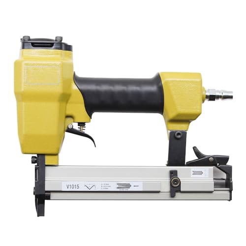 Pneumatischer V-Nagler Bilderrahmen Joiner V1015 Professionelle DIY Framing Nail Gun Power Joining Tool für Rahmenfixierung (Nagelpistole) von FIRETIDE
