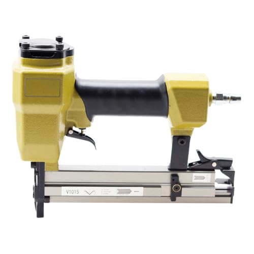 Pneumatischer V-Nagler Bilderrahmen Joiner V1015 Professionelle DIY Rahmen-Nagelpistole Power Joining Tool für Rahmenbefestigung (mit 7#Ecknägeln) von FIRETIDE