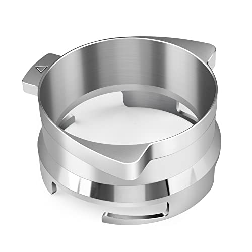 FIRJOY 54 mm Espresso-Dosiertrichter für Breville Barista Siebträger Freisprecheinrichtung (Edelstahl-Silber) von FIRJOY