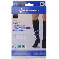 FIRST AID ONLY® Kompressionsstrümpfe, geschlossene Spitze SPORT schwarz Größe M 1 St. von FIRST AID ONLY®