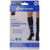 FIRST AID ONLY® Kompressionsstrümpfe, geschlossene Spitze SPORT schwarz Größe XL 1 St. von FIRST AID ONLY®