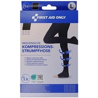 FIRST AID ONLY® Kompressionsstrumpfhose, offene Spitze schwarz Größe L 1 St. von FIRST AID ONLY®