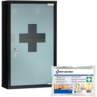 FIRST AID ONLY Medizinschrank DIN 13157 schwarz von FIRST AID ONLY