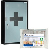 FIRST AID ONLY Medizinschrank DIN 13169 schwarz von FIRST AID ONLY