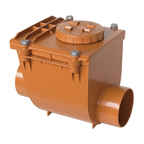 First Plast nrc100 a Rückstauklappe aus PVC zum Kleben, rot, Durchmesser 100 mm von First Plast