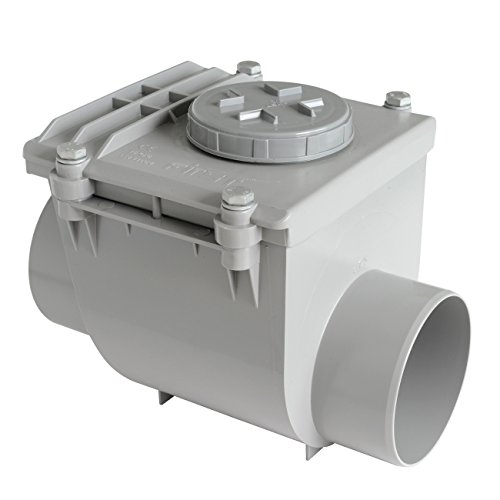 First Plast nrc125g Rückstauklappe aus PVC zum Kleben, grau, Durchmesser 125 mm First Plast nrc125g Rückstauklappe aus PVC zum Kleben, grau, Durchmesser 125 mm von First Plast