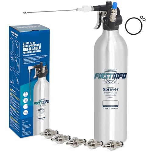 FIRSTINFO A1638Y5 | 620ml | Aluminiumflasche | Pneumatische nachfüllbare Sprühvorrichtung | Nachfüllbares Aerosol FIRSTINFO A1638Y5 | 620ml | Aluminiumflasche | Pneumatische nachfüllbare Sprühvorrichtung | Nachfüllbares Aerosol von FIRSTINFO TOOLS FIT YOUR NEEDS