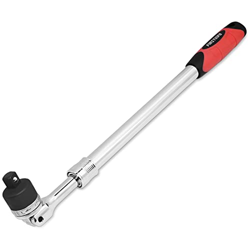FIRSTINFO F32243D | Verlängerbare Brechstange mit 1/2" Ratsche | Länge 44 bis 58 cm | flexibler Ratschenkopf von FIRSTINFO TOOLS FIT YOUR NEEDS