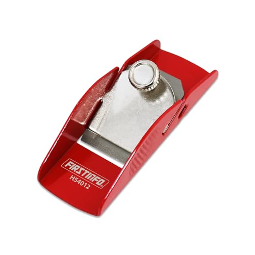 FIRSTINFO H54012 | Verstellbarer Mini-Einhandhobel | DIY-Klotzhobel für die Holzbearbeitung | Rot von FIRSTINFO TOOLS FIT YOUR NEEDS