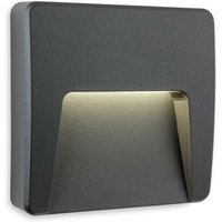 Firstlight Products - Firstlight Golf Outdoor Integrierte LED-Aufputz-Wand- und Stufenleuchte Square Graphite IP65 von FIRSTLIGHT PRODUCTS