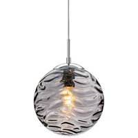 Firstlight Mercury Globe Pendelleuchte Chrom mit Rauchglas von FIRSTLIGHT PRODUCTS