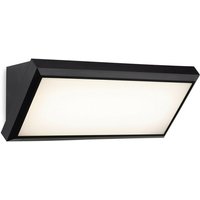 Firstlight Products - Firstlight Nitro LED-Wandleuchte aus Kunstharz, Schwarz, mit weißem Polycarbonat-Diffusor, IP65 von FIRSTLIGHT PRODUCTS