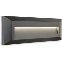 Firstlight Products - Firstlight Shine Outdoor Integrierte LED-Aufputz-Wand- und Stufenleuchte Rechteck Graphit IP65 von FIRSTLIGHT PRODUCTS