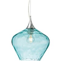 Firstlight Products - Firstlight Titan Dome Pendelleuchte Chrom mit Aqua Glas von FIRSTLIGHT PRODUCTS