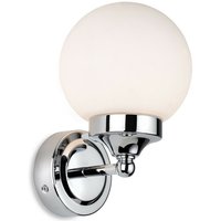 Firstlight Louis Badezimmer Globe Wandleuchte Chrom mit Opalweißglas IP44 von FIRSTLIGHT PRODUCTS