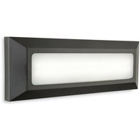 Firstlight Shine Outdoor Integrierte LED-Aufputz-Wand- und Stufenleuchte Rechteck Graphit IP65 von FIRSTLIGHT PRODUCTS