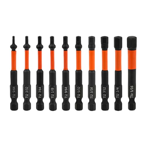 10pcs/Set Shringriver Bit 1/4inch Sechskant Shank Stahl Bit Für Elektrisches Und Pneumatisches Werkzeug 65 Mm Länge Sechskantschraubendreher Set von FIRSTXIU
