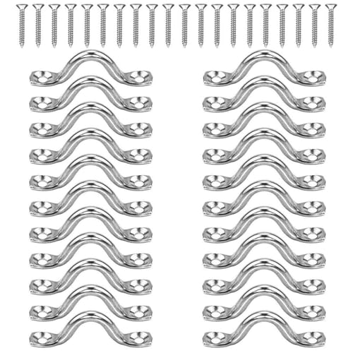22 Einheiten Schwere U Förmige Augenriemen Mit Sicherungsschrauben Rostbriefe Stahlwand/Deckenhalterhaken Set NICHT Oxidationswandhaken von FIRSTXIU