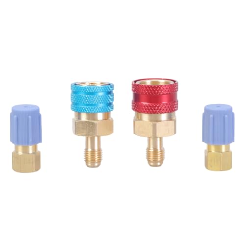2PCS Konvertierungssatz Mit Hohen/niedrigen Seite Schnellkupplungsschlauchanpassungsadapter Korrorosionsbeständige Adapter Für R1234YF Easy Installation Adapter von FIRSTXIU