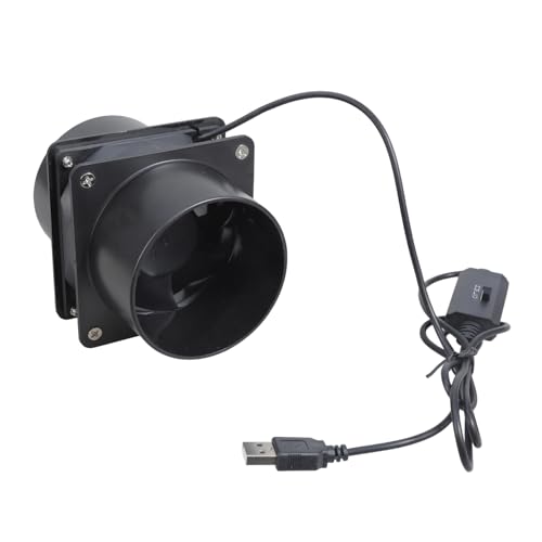 3 Geschwindigkeit USB 5 V 75 Mm Inline Kanalablüter Mit Doppelten Belüftungsrohren Für Die Druckergehäuse Treibhaushäuser Beutel Kunststoff Elektronischer Reparaturraumlüftung von FIRSTXIU