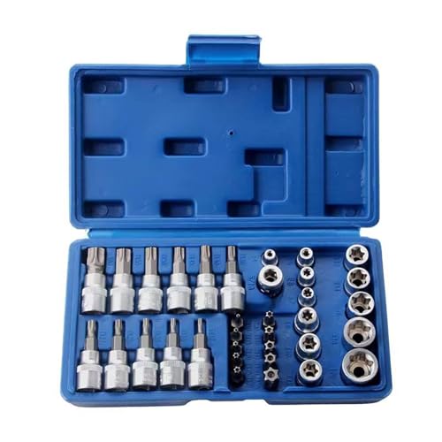 34 Piece Star Socket Und Bit Set Männliche/weibliche Elektronische Sicherheitsbohrer Handheld Werkzeug Für Automobilreparatur. von FIRSTXIU