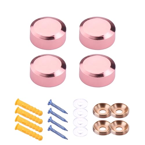 4PCS Roségold Finish Festmesselschrauben Elegante Abtars Designs Accessoire Für Badezimmer Und Dekorative Glasdicke Spiegel Clip 4PCS Roségold Finish Festmesselschrauben Elegante Abtars Designs Accessoire Für Badezimmer Und Dekorative Glasdicke Spiegel Clip von FIRSTXIU