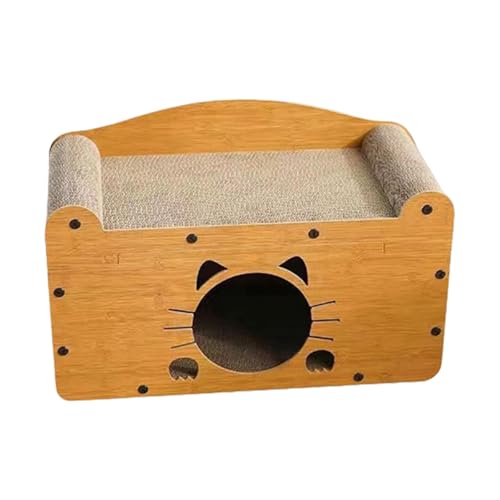 Cartoon Haustierbett Große Katzenbett Kätzchen Schlaf Innensofa Für Heiße Saison Multipurpose Kratzplatten Katzen Möbelschutz Innenräume von FIRSTXIU