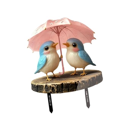 Charm Bird/Tiergarten Marker Willkommensschilder Boden Pfahl Freundschaftliche PVC Yard Einsätze Für Festival Hinterhof Displays PVC Garden Ornament von FIRSTXIU