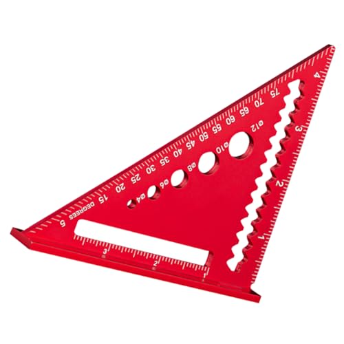 Dreiecksquadratmetrik Skala Framing Square Für 90 45 Gradmessung Aluminium Architektur Herrscher Für Tischlerdreieckslineal von FIRSTXIU