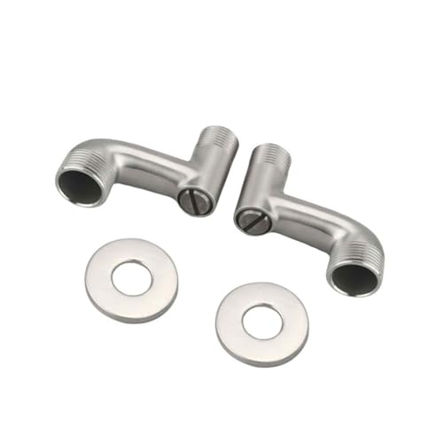 Edelstähle Duschhahn Gebogene Fußbeschläge Duschrohr Biegeanschlusswinkel Ventile Wasserhahnadapteradapter von FIRSTXIU