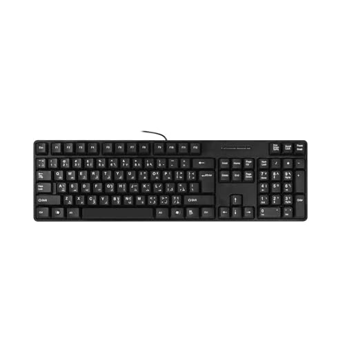 FIRSTXIU 104Keys Business Bilingual Keyboard Mit Klarer Arabischer Englischer Sprache Und Müdigkeitsreduzierung Typisierung Zweisprachiger Tastaturen FIRSTXIU 104Keys Business Bilingual Keyboard Mit Klarer Arabischer Englischer Sprache Und Müdigkeitsreduzierung Typisierung Zweisprachiger Tastaturen von FIRSTXIU
