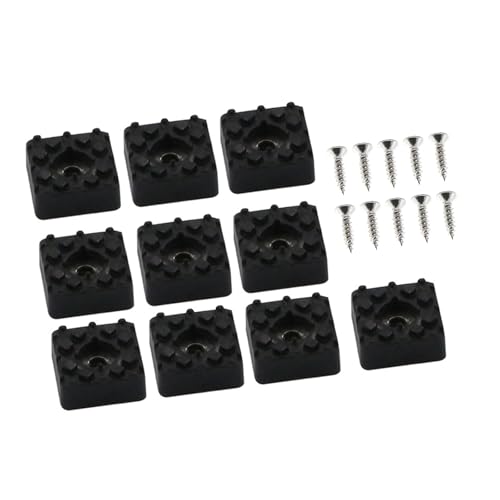 FIRSTXIU 10pcs 22 Mm/30 Mm Möbel Fußboden Füße Quadratische Möbelblock von FIRSTXIU