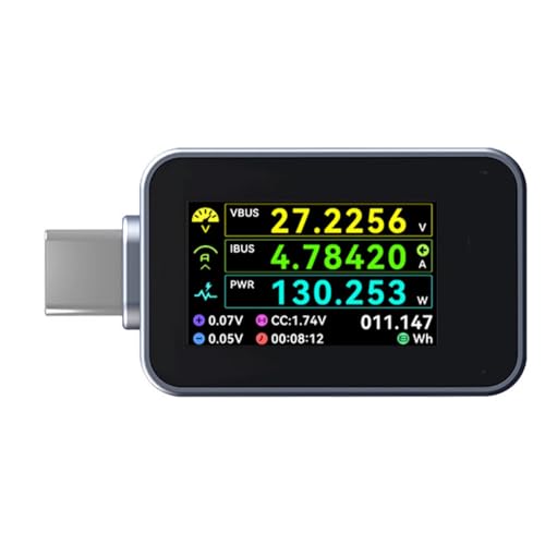 FIRSTXIU 240W USB C Tester Digital Voltmeter Elektrizitätsstromdetektor 0-50 V Für Telefon Motherboard Mobile Reparaturwerkzeug Tragbarer USB C Elektrizitätsstromentester FIRSTXIU 240W USB C Tester Digital Voltmeter Elektrizitätsstromdetektor 0-50 V Für Telefon Motherboard Mobile Reparaturwerkzeug Tragbarer USB C Elektrizitätsstromentester von FIRSTXIU