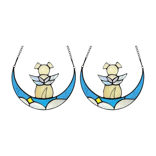 FIRSTXIU 2pcs Künstlerische Glas Gedächtnisdekoration Mond Design Thema Gedächtnis Geschenk Beruhigende Helle Kleiderbügel Für Hundeliebhaber Home Hundeverlust Memorial Dekore FIRSTXIU 2pcs Künstlerische Glas Gedächtnisdekoration Mond Design Thema Gedächtnis Geschenk Beruhigende Helle Kleiderbügel Für Hundeliebhaber Home Hundeverlust Memorial Dekore von FIRSTXIU