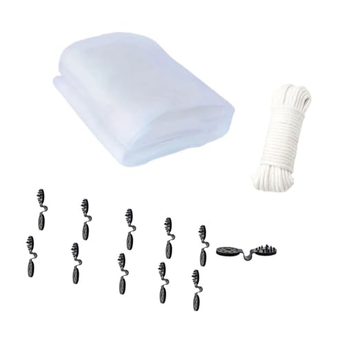 FIRSTXIU Atmungsaktives Polyester Pflanzenschutz Netting Schildabdeckung Enthält Einstellbare Clips Für Gartenvögel Kontroll Und Isolierung Wetterfestes Pflanzenschutznetz Für Und Kräuter von FIRSTXIU