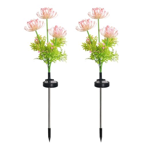FIRSTXIU Blumen LED Outdoor Solar Power Garten wasserdichte Energiesparlampe Rasenhof Hinterhof Ornamente Gartenlandschaft von FIRSTXIU