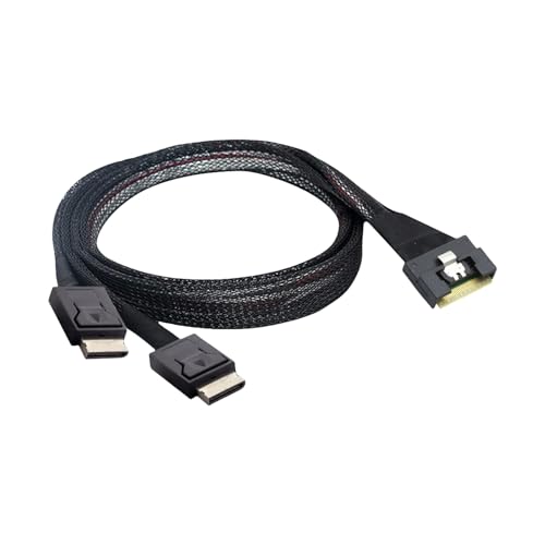 FIRSTXIU Computerserver Datenkabel SFF 8654 8i Bis 2x SFF 8611 4i Conversion Erweiterungskabel Protektionen Getestete PCIe Doppeladapter FIRSTXIU Computerserver Datenkabel SFF 8654 8i Bis 2x SFF 8611 4i Conversion Erweiterungskabel Protektionen Getestete PCIe Doppeladapter von FIRSTXIU
