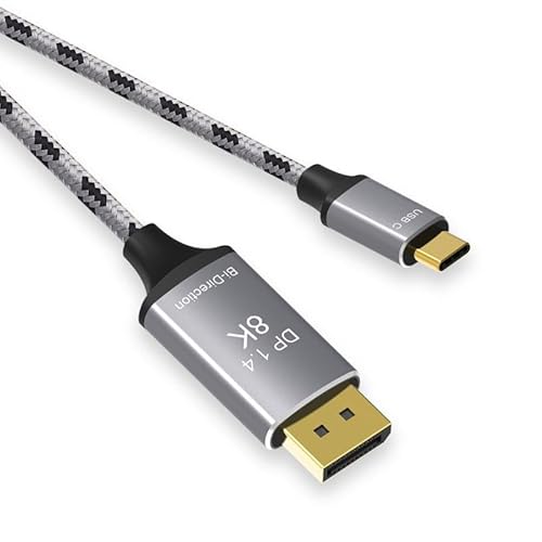 FIRSTXIU Fortschrittliches 2 M Langes USB C Zu DisplayPort-1.4-Kabel Für 8K@60Hz-4k@60Hz Streaming Für Smartphones Und Tablets von FIRSTXIU