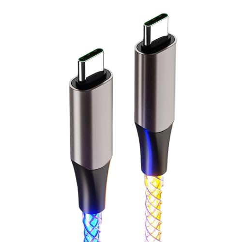 FIRSTXIU Gradienten RGBS Beleuchtet USB C Bis C Schnelles Ladekabel 60W TPEs Zink Legierung Kabel Universalien Typen Ladekabel Farbenfrohes Licht Display FIRSTXIU Gradienten RGBS Beleuchtet USB C Bis C Schnelles Ladekabel 60W TPEs Zink Legierung Kabel Universalien Typen Ladekabel Farbenfrohes Licht Display von FIRSTXIU