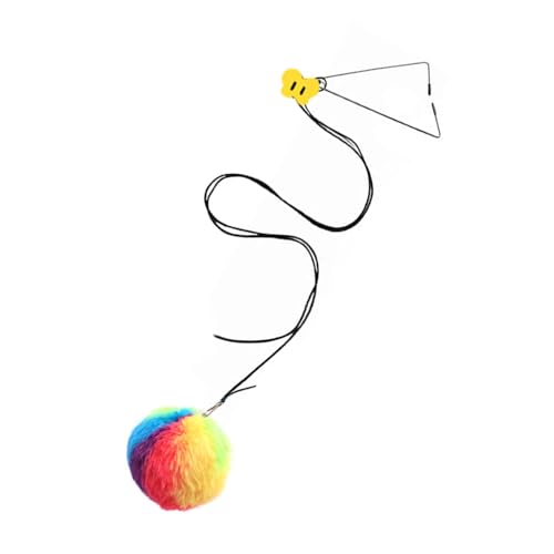 FIRSTXIU Hingebungsvolle Bunte Plüschball Katzen Spielzeug Stretch Hanging Design Teaser Schnur Fördert Bewegung Und Geistiges Engagement In Innenhänge Für Innenhänge. FIRSTXIU Hingebungsvolle Bunte Plüschball Katzen Spielzeug Stretch Hanging Design Teaser Schnur Fördert Bewegung Und Geistiges Engagement In Innenhänge Für Innenhänge. von FIRSTXIU
