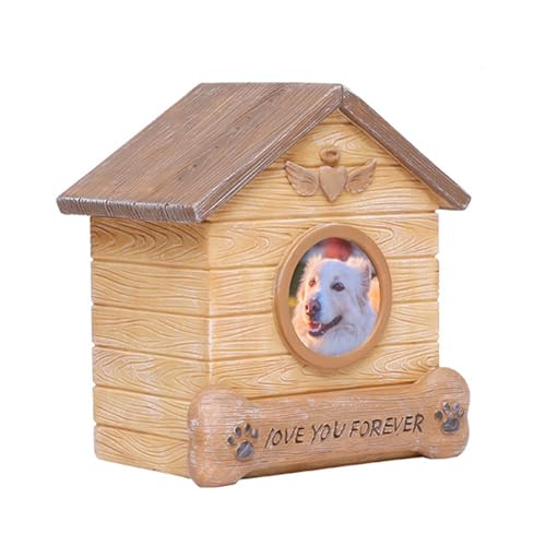 FIRSTXIU Katzen Ashes Box Pet Begräbnisfunktion Mit Gedächtniswörtern Harzkatzen von FIRSTXIU