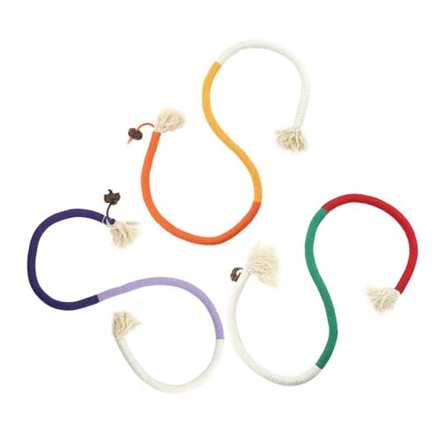 FIRSTXIU Katzenkau Seilspielzeug Zum Neckenden Langeweile Innennamm Aggressive Kauspraxis 3pcs Buntes Seil von FIRSTXIU