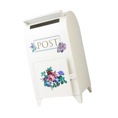 FIRSTXIU Konventionelles Metall Estate Postfach Wetterresistente Beschichtung Geräumiger Innenraum Traditioneller Garten Dekorativ Iron Mailbox Für Küstenhäuser von FIRSTXIU