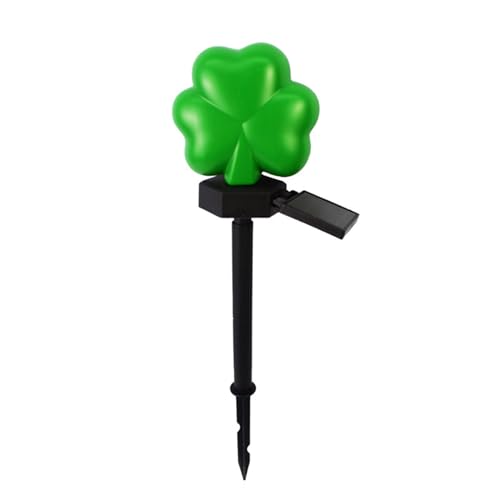 FIRSTXIU LED Rasen Leichte Landschaft Leichte Shamrock Form Gartenlampe Sonnenlampe Kunststoffmaterial Geeignet Für Innenhofdekorationen Yard Geeignet von FIRSTXIU