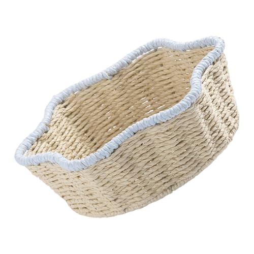 FIRSTXIU Natural Papierkabel Dekoration Korb Compactd Mehrzweck Desktop Pflanzer Und Home Storage Leichter Eisenrahmen Speicherbehälter von FIRSTXIU