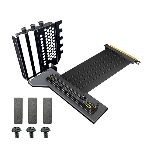 FIRSTXIU PCI-E 3.0/4.0 x16 Vertikale Grafikkartenhalterung, Anti-Interferenz-GPU-Verlängerungskabel, Videokarten-Montageset FIRSTXIU PCI-E 3.0/4.0 x16 Vertikale Grafikkartenhalterung, Anti-Interferenz-GPU-Verlängerungskabel, Videokarten-Montageset von FIRSTXIU