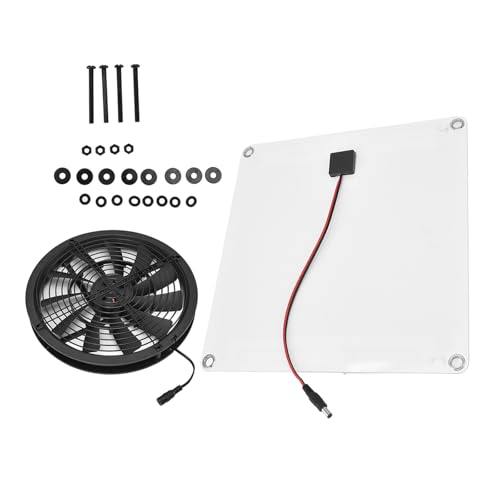 FIRSTXIU Praktische Solars Auspufflüfter 100W 12 V Easy Installion Designs Für Gewächshäuser Und Haustierhäuser Täglicher Freilassung Freien Freien von FIRSTXIU
